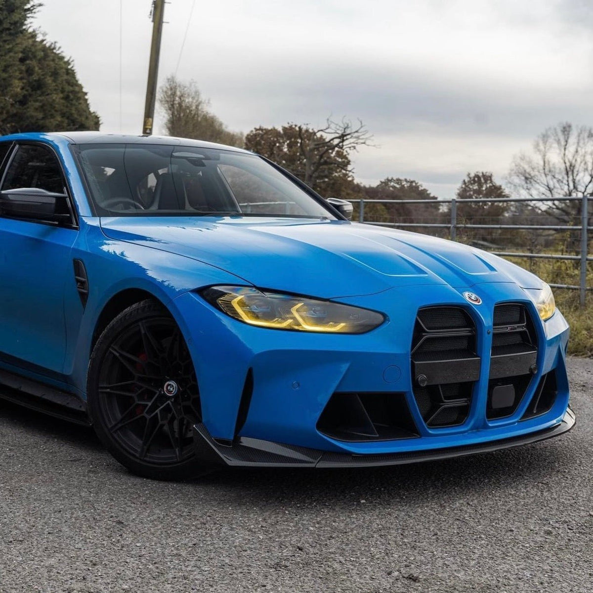 BMW M3 G80 G81 & BMW M4 G82 G83 Pre-Preg Carbon Fibre T-CSL Front Splitter by FORM (2021+) - Evolve Automotive