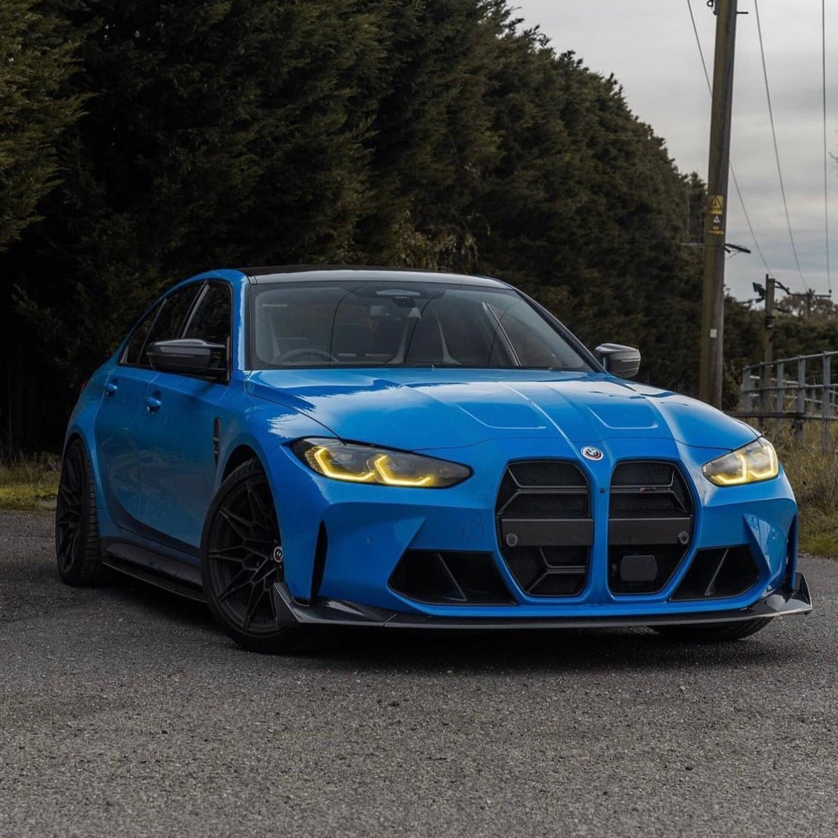 BMW M3 G80 G81 & BMW M4 G82 G83 Pre-Preg Carbon Fibre T-CSL Front Splitter by FORM (2021+) - Evolve Automotive