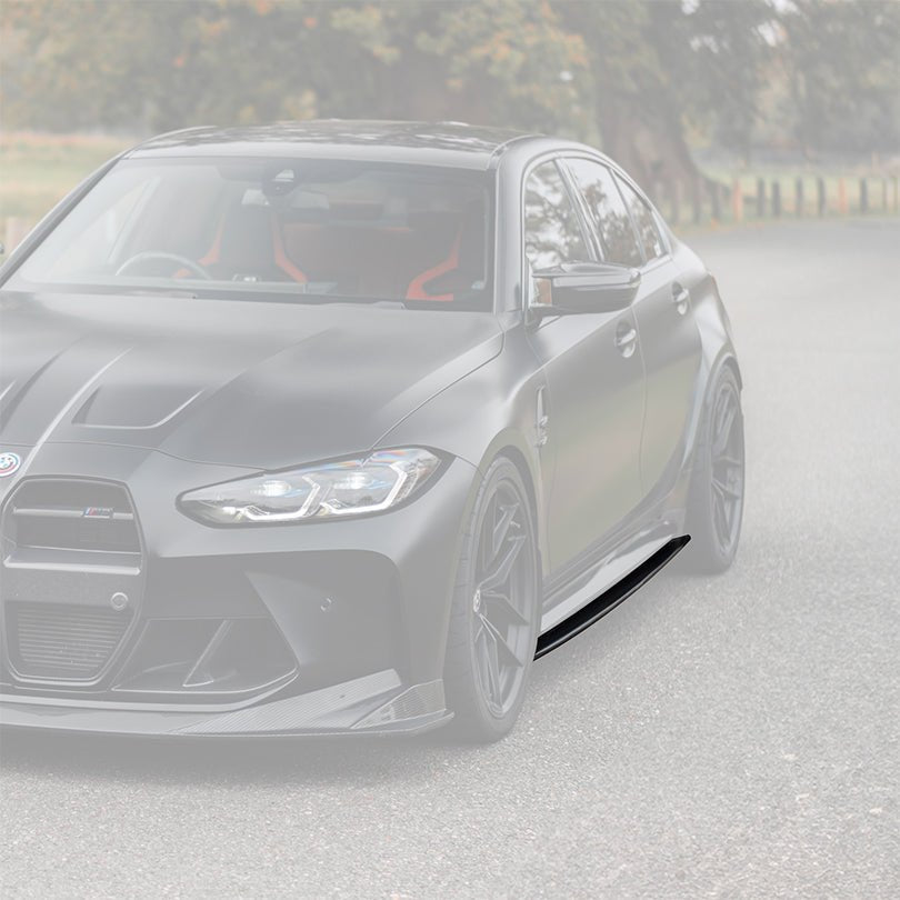 BMW M3 G80 G81 Pre - Preg Carbon Fibre PR - 1 Side Skirts by Trevora (2020+) - Evolve Automotive