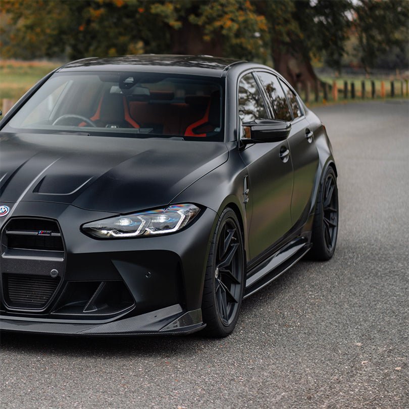 BMW M3 G80 G81 Pre - Preg Carbon Fibre PR - 1 Side Skirts by Trevora (2020+) - Evolve Automotive