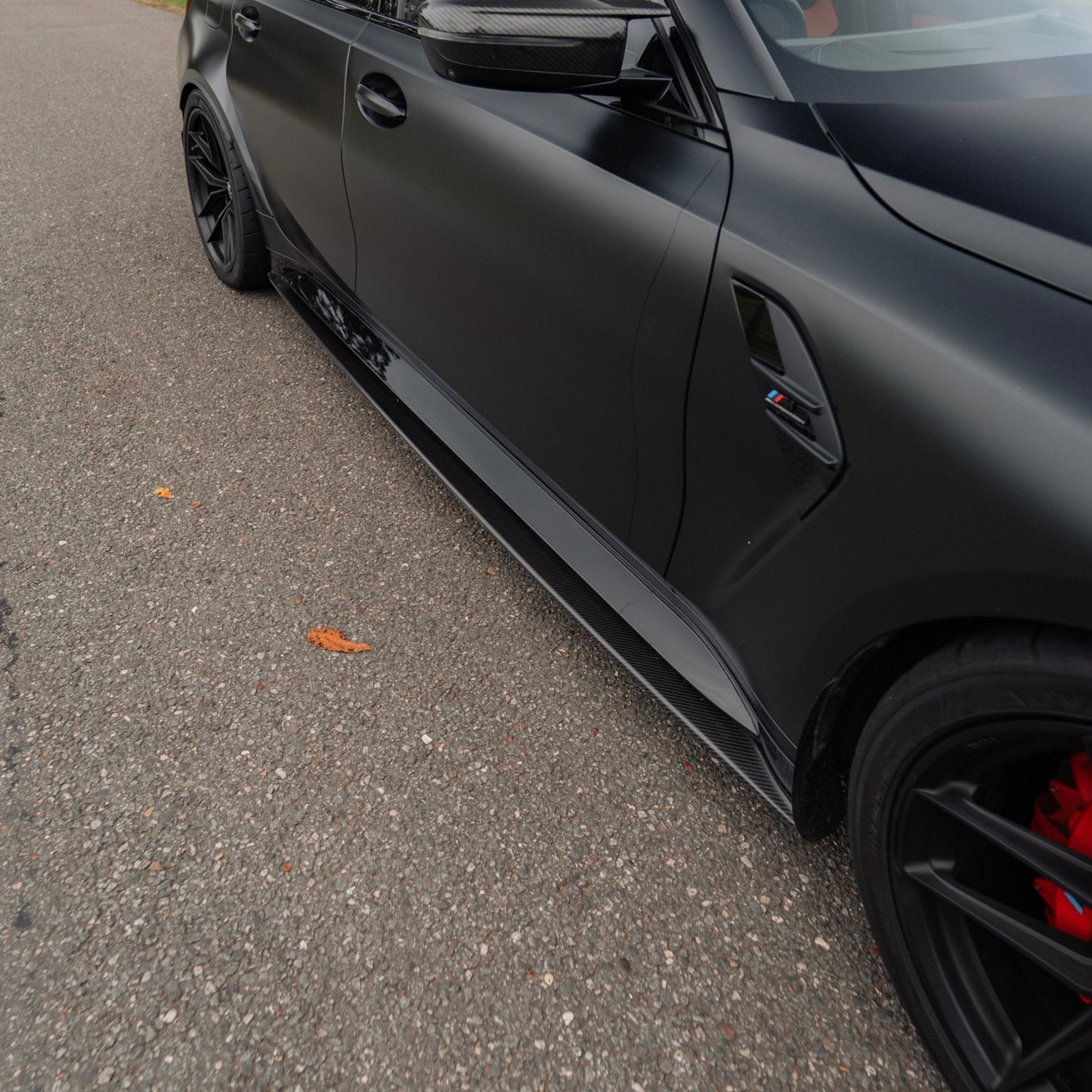 BMW M3 G80 G81 Pre - Preg Carbon Fibre PR - 1 Side Skirts by Trevora (2020+) - Evolve Automotive