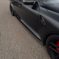 BMW M3 G80 G81 Pre - Preg Carbon Fibre PR - 1 Side Skirts by Trevora (2020+) - Evolve Automotive