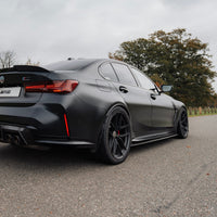 BMW M3 G80 G81 Pre - Preg Carbon Fibre PR - 1 Side Skirts by Trevora (2020+) - Evolve Automotive