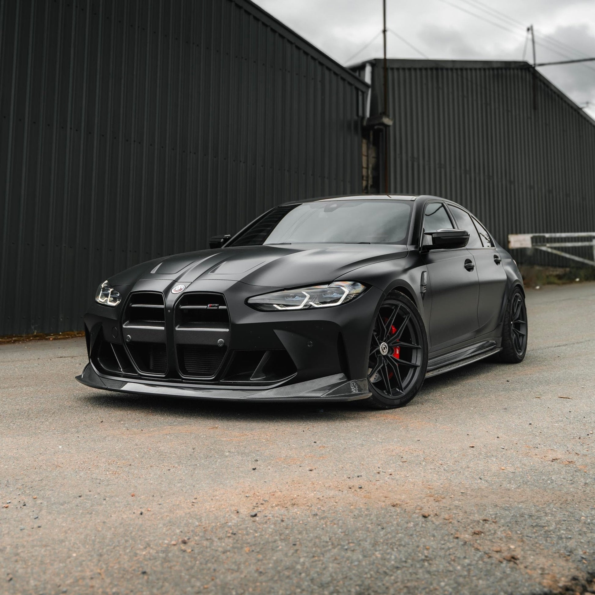 BMW M3 G80 G81 Pre - Preg Carbon Fibre PR - 1 Side Skirts by Trevora (2020+) - Evolve Automotive