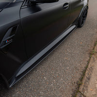 BMW M3 G80 G81 Pre - Preg Carbon Fibre PR - 1 Side Skirts by Trevora (2020+) - Evolve Automotive