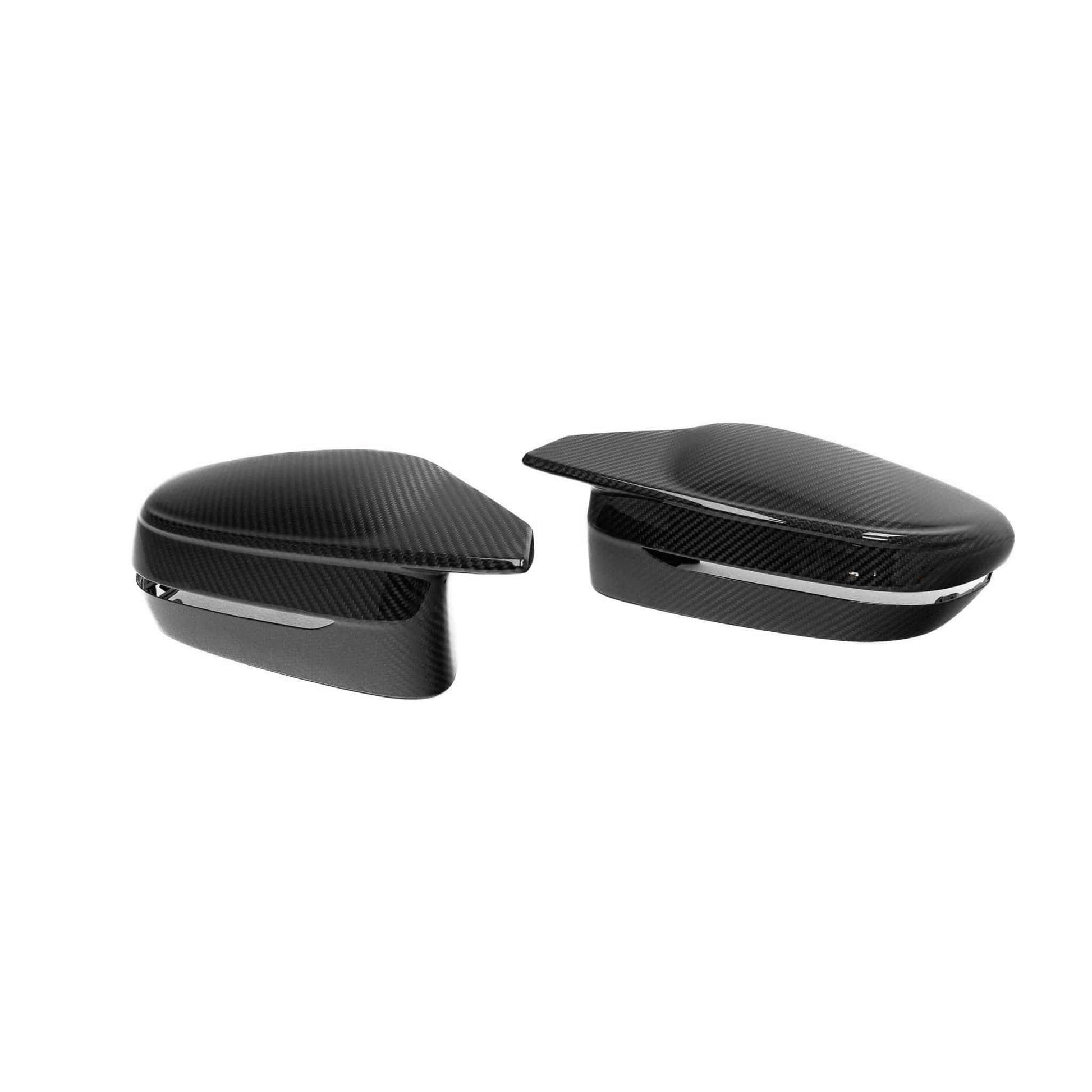 BMW M3 G80, M4 G82, M2 G87, M240i G42 & M340i G20 Pre - preg Carbon Fibre Wing Mirror Covers by Trevora (2021+) - Evolve Automotive