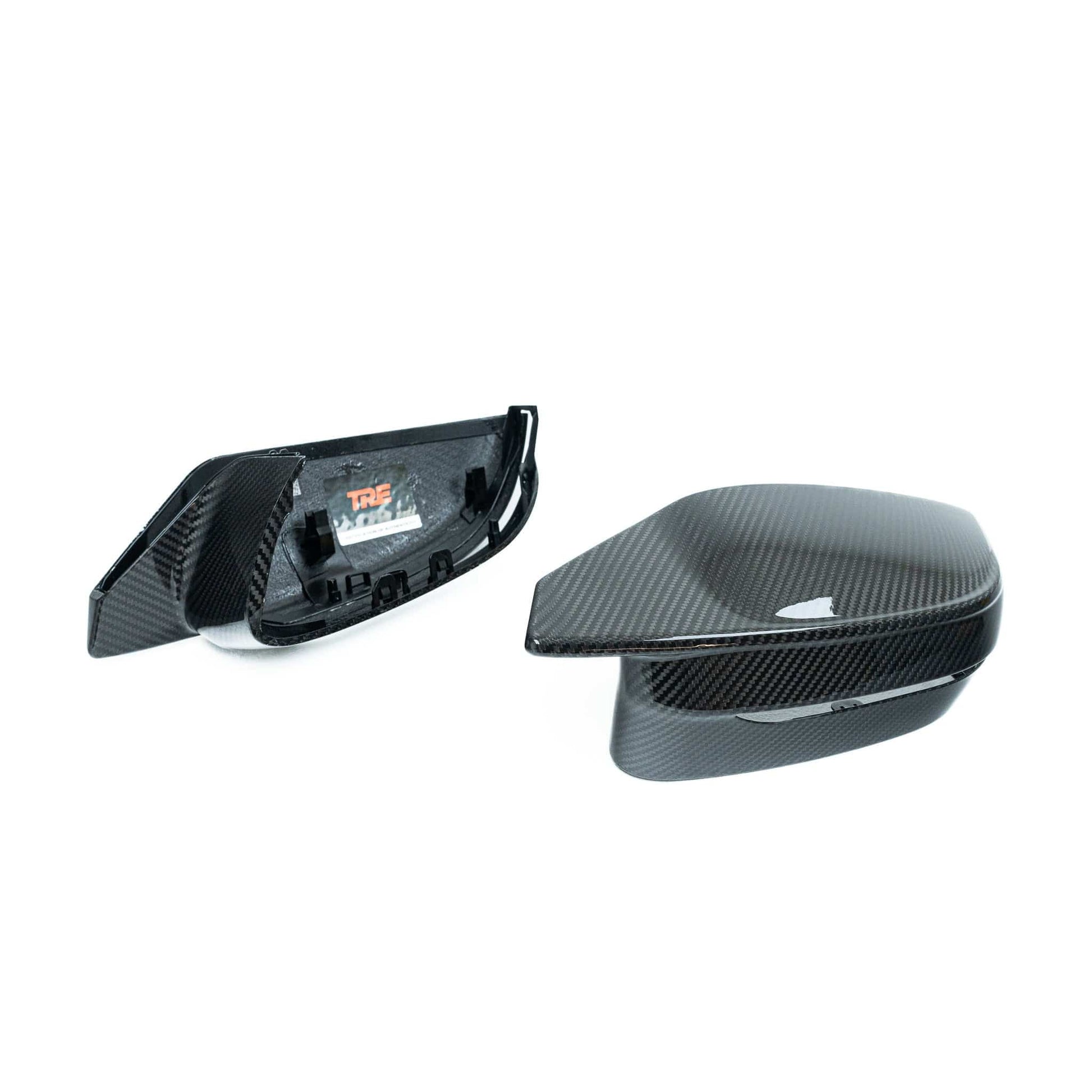 BMW M3 G80, M4 G82, M2 G87, M240i G42 & M340i G20 Pre - preg Carbon Fibre Wing Mirror Covers by Trevora (2021+) - Evolve Automotive