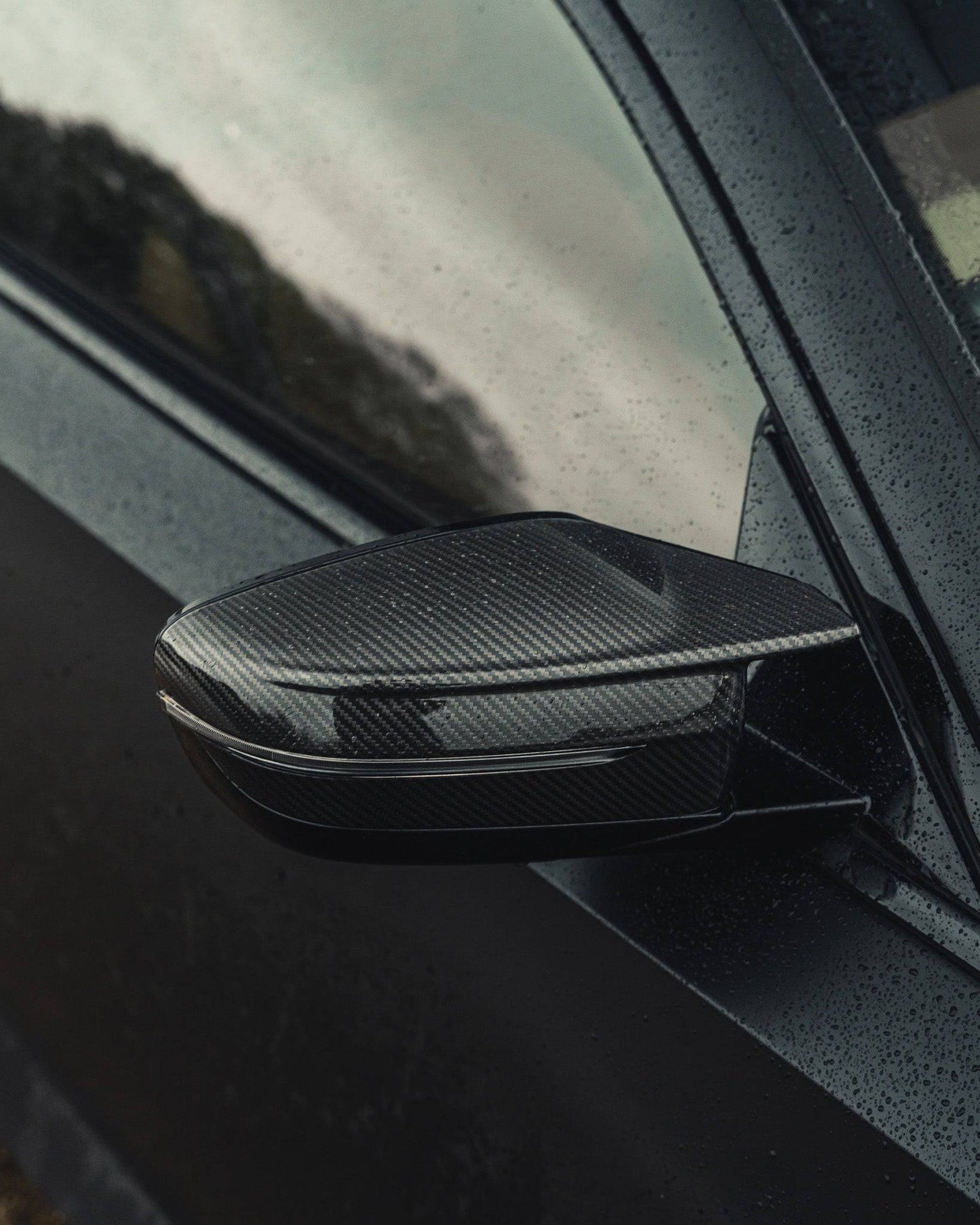 BMW M3 G80, M4 G82, M2 G87, M240i G42 & M340i G20 Pre - preg Carbon Fibre Wing Mirror Covers by Trevora (2021+) - Evolve Automotive