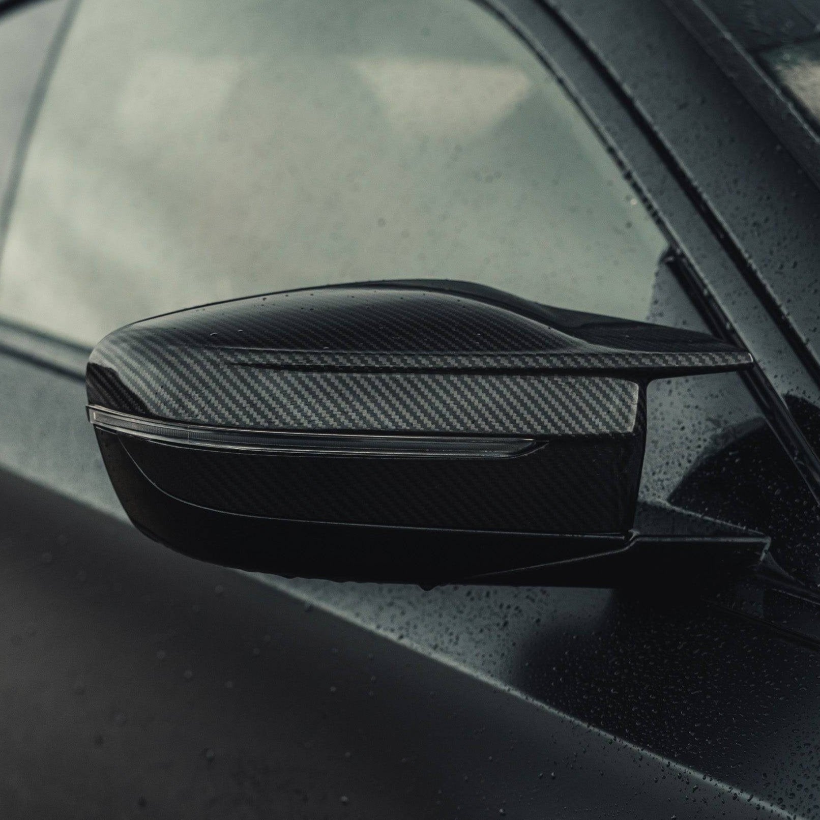 BMW M3 G80, M4 G82, M2 G87, M240i G42 & M340i G20 Pre - preg Carbon Fibre Wing Mirror Covers by Trevora (2021+) - Evolve Automotive