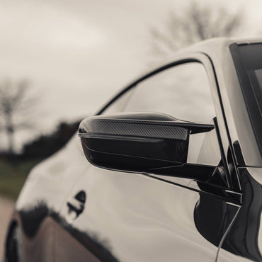 BMW M3 G80, M4 G82, M2 G87, M240i G42 & M340i G20 Pre - preg Carbon Fibre Wing Mirror Covers by Trevora (2021+) - Evolve Automotive