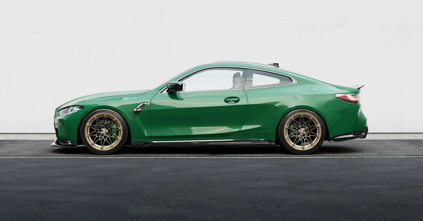 BMW M4 G82 G83 EVO - S Gloss Black Diffuser Extensions by ZAERO (2021+) - Evolve Automotive