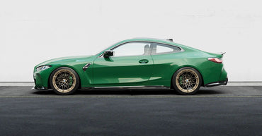 BMW M4 G82 G83 EVO - S Gloss Black Side Skirts by ZAERO (2021+) - Evolve Automotive