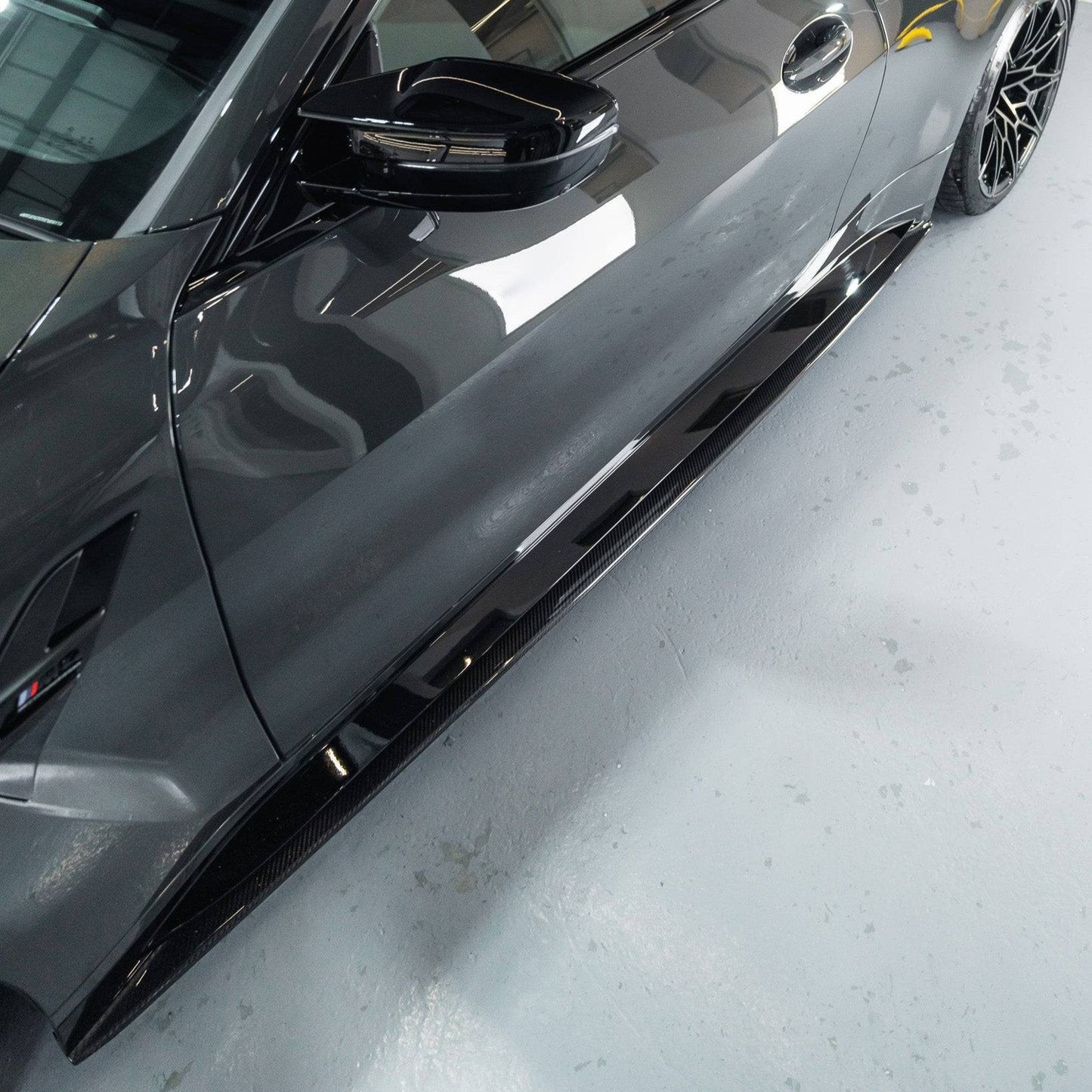 BMW M4 G82 G83 Pre - Preg Carbon Fibre PR - 1 Side Skirts by Trevora (2020+) - Evolve Automotive