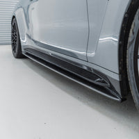 BMW M4 G82 G83 Pre - Preg Carbon Fibre PR - 1 Side Skirts by Trevora (2020+) - Evolve Automotive