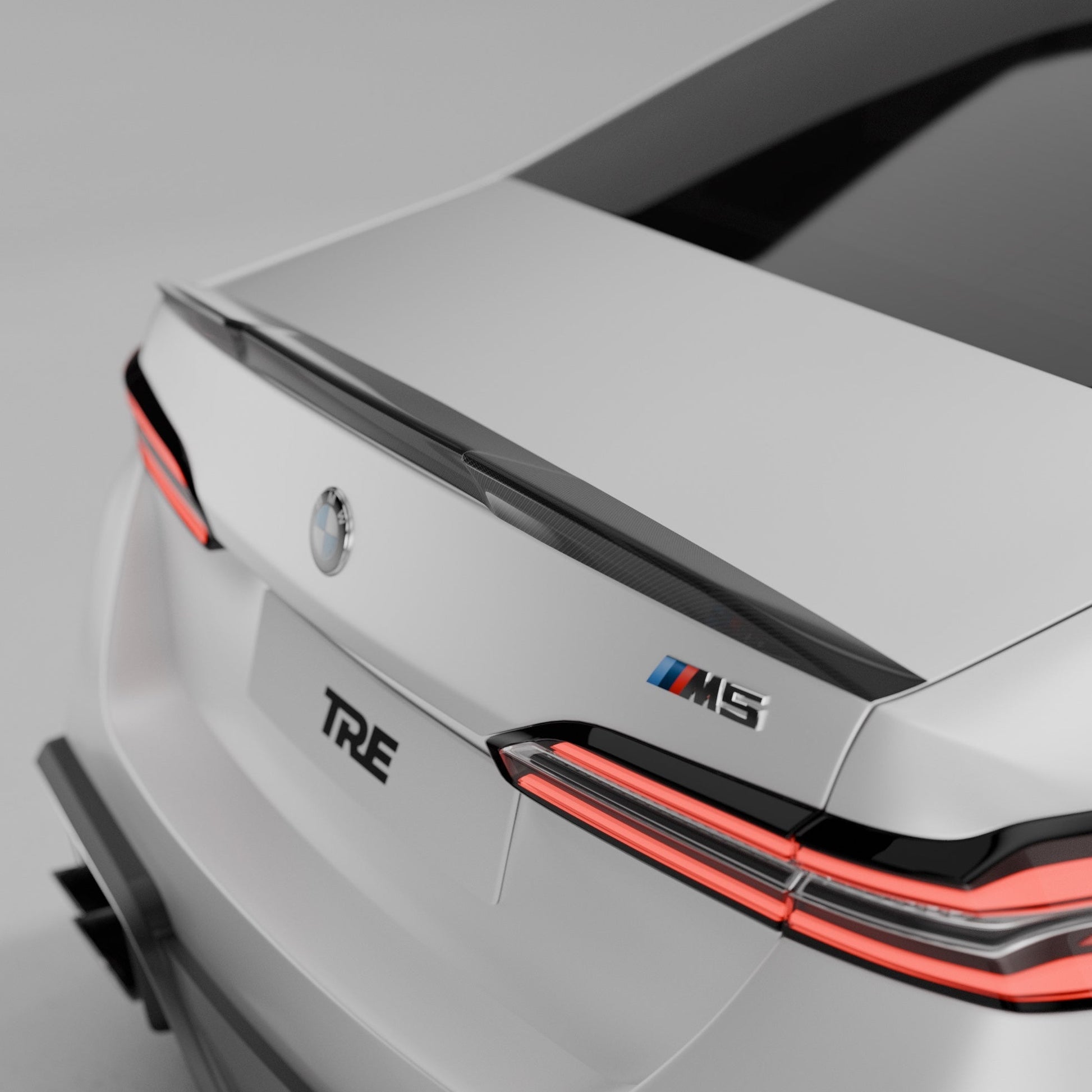 BMW M5 G90 & G60 5 Series Pre - Preg Carbon Fibre PR - 1 Rear Spoiler by Trevora - Evolve Automotive