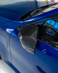 BMW M5 G90 G99, 5 Series G60 & X3 G45 Pre - preg Carbon Fibre M Mirror Covers by Trevora (2024+) - Evolve Automotive