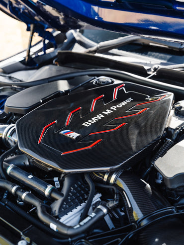 BMW M5 G90 G99 Pre-Preg Carbon Fibre Engine Cover by FORM (2024+) - Evolve Automotive