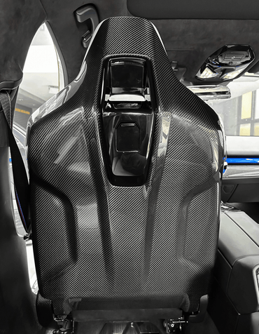 BMW M5 G90 & G99 Pre-Preg Carbon Fibre Full Seat Back Covers by FORM (2024+) - Evolve Automotive