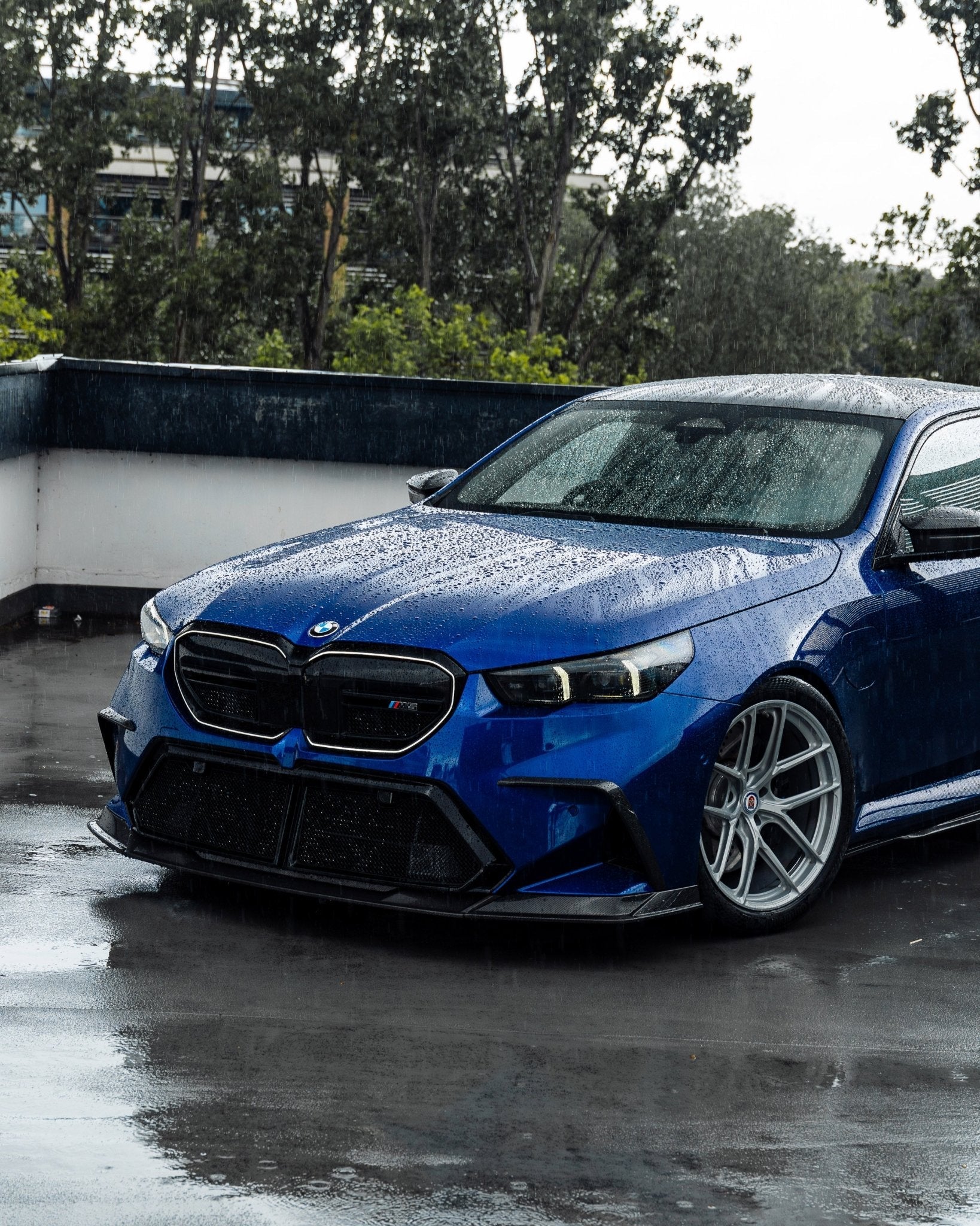 BMW M5 G90 G99 Pre - Preg Carbon Fibre PR - 1 Front Duct Extension Trims by Trevora - Evolve Automotive
