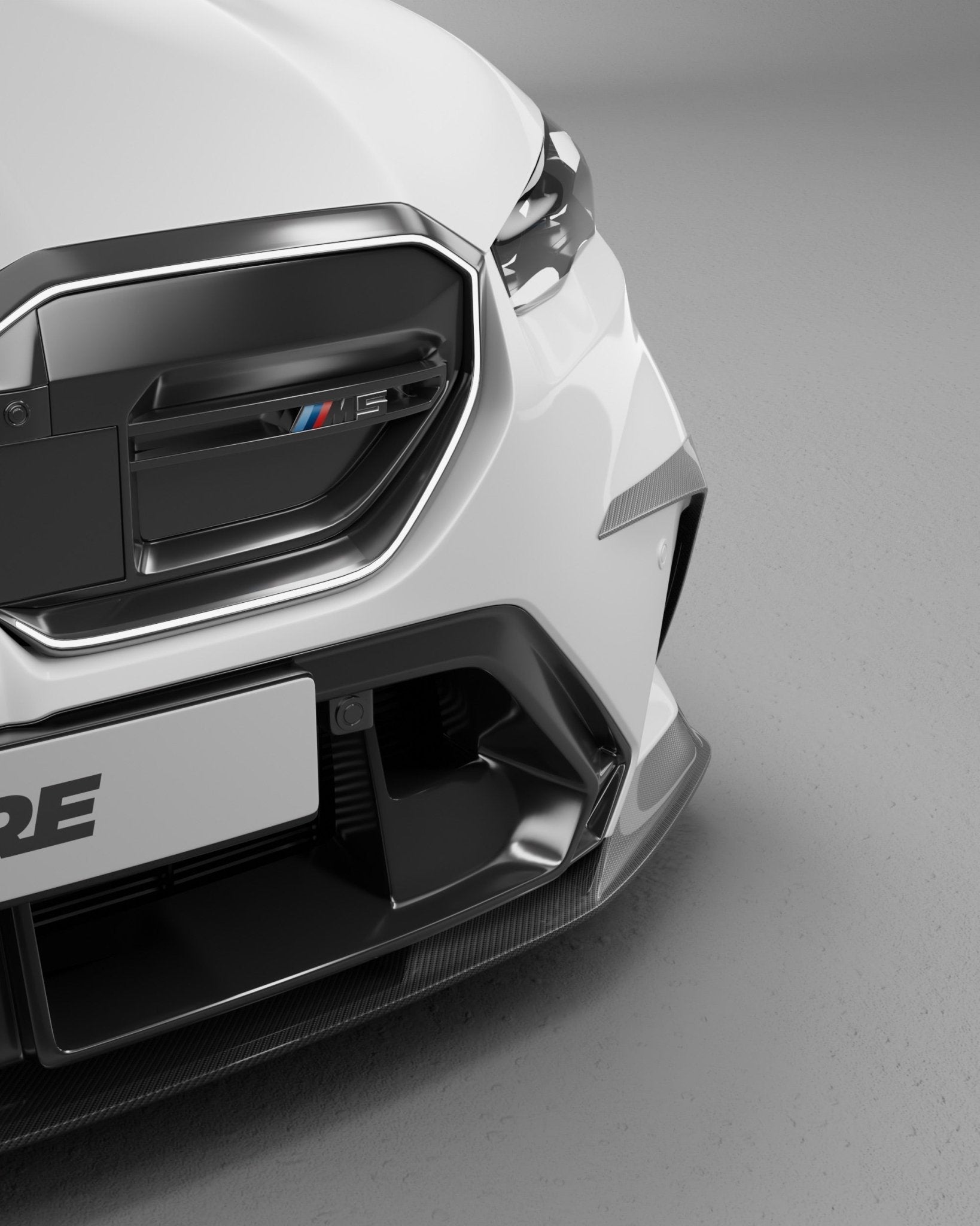 BMW M5 G90 G99 Pre - Preg Carbon Fibre PR - 1 Front Duct Extension Trims by Trevora - Evolve Automotive