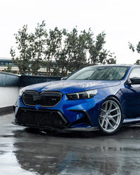BMW M5 G90 G99 Pre - Preg Carbon Fibre PR - 1 Front Lip by Trevora (Single Piece) - Evolve Automotive