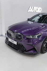 BMW M5 G90 G99 Pre - Preg Carbon Fibre PR - 1 Front Lip by Trevora (Single Piece) - Evolve Automotive