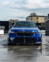 BMW M5 G90 G99 Pre - Preg Carbon Fibre PR - 1 Front Lip by Trevora (Single Piece) - Evolve Automotive