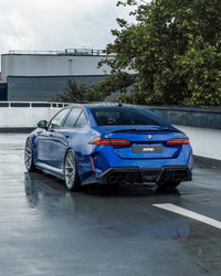 BMW M5 G90 G99 Pre - Preg Carbon Fibre PR - 1 Rear Diffuser by Trevora - Evolve Automotive