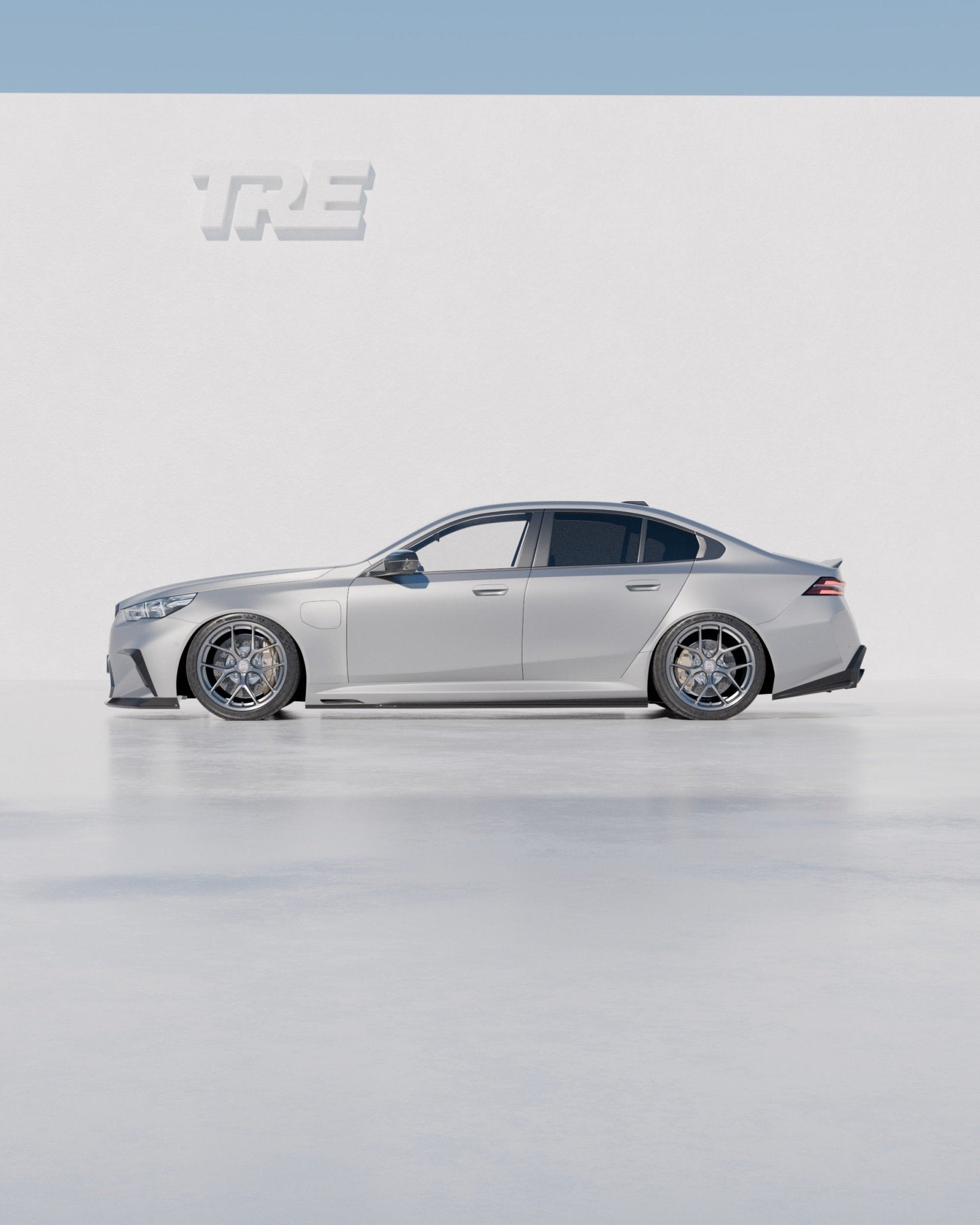 BMW M5 G90 G99 Pre - Preg Carbon Fibre PR - 1 Side Skirts by Trevora - Evolve Automotive