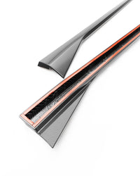 BMW M5 G90 G99 Pre-Preg Carbon Fibre Side Skirts by FORM (2024+) - Evolve Automotive