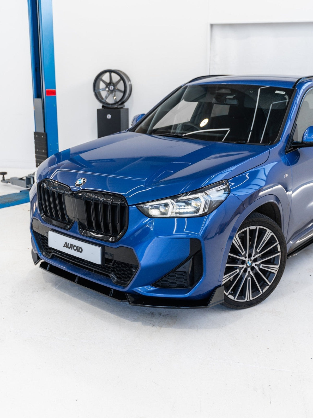 BMW X1 M Sport U11 Gloss Black Competition Front Splitter by FORM (2022+) - Evolve Automotive