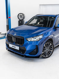 BMW X1 M Sport U11 Gloss Black Competition Front Splitter by FORM (2022+) - Evolve Automotive