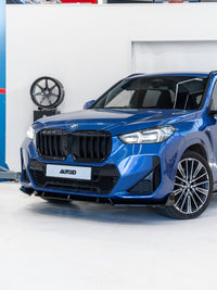 BMW X1 M Sport U11 Gloss Black Competition Front Splitter by FORM (2022+) - Evolve Automotive