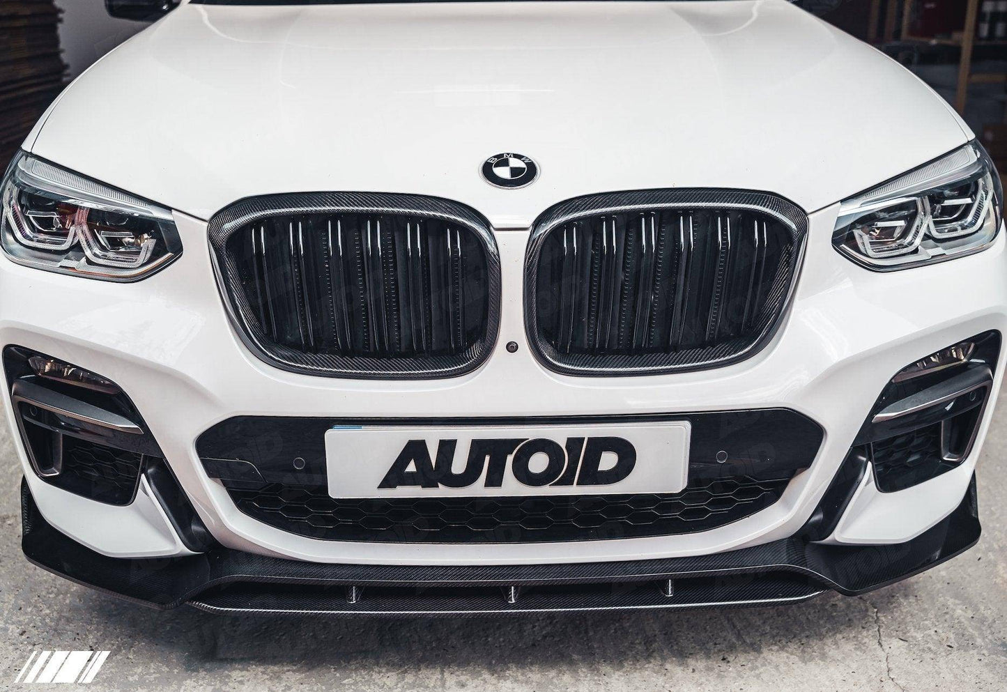 BMW X3 G01 & X4 G02 Pre - LCI Carbon Fibre Competition Front Splitter (2017 - 2021) - Evolve Automotive