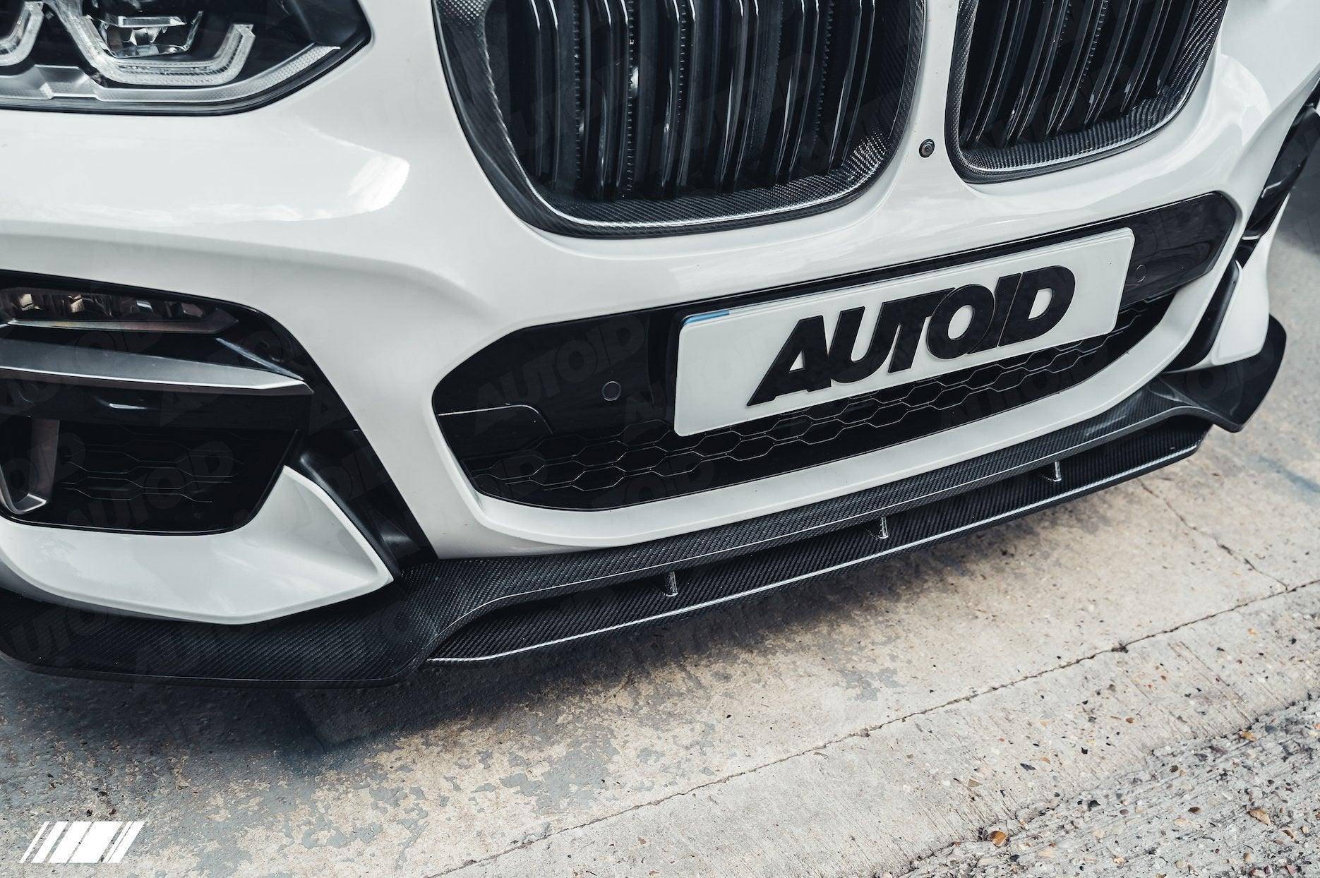 BMW X3 G01 & X4 G02 Pre - LCI Carbon Fibre Competition Front Splitter (2017 - 2021) - Evolve Automotive