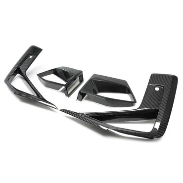 BMW X3M F97 & X4M F98 LCI Pre-Preg Carbon Fibre Front Bumper Inserts by FORM (2021+) - Evolve Automotive