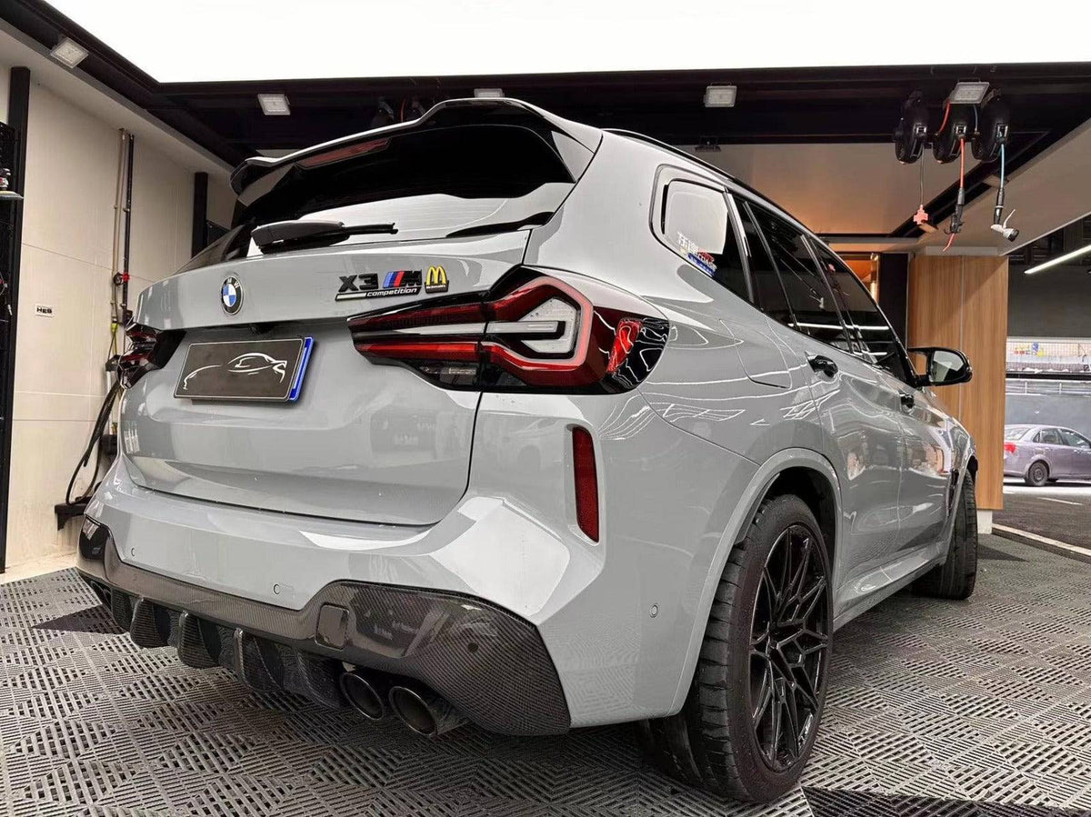 BMW X3M LCI F97 Pre-Preg Carbon Fibre Rear Diffuser by FORM+ (2022+) - Evolve Automotive