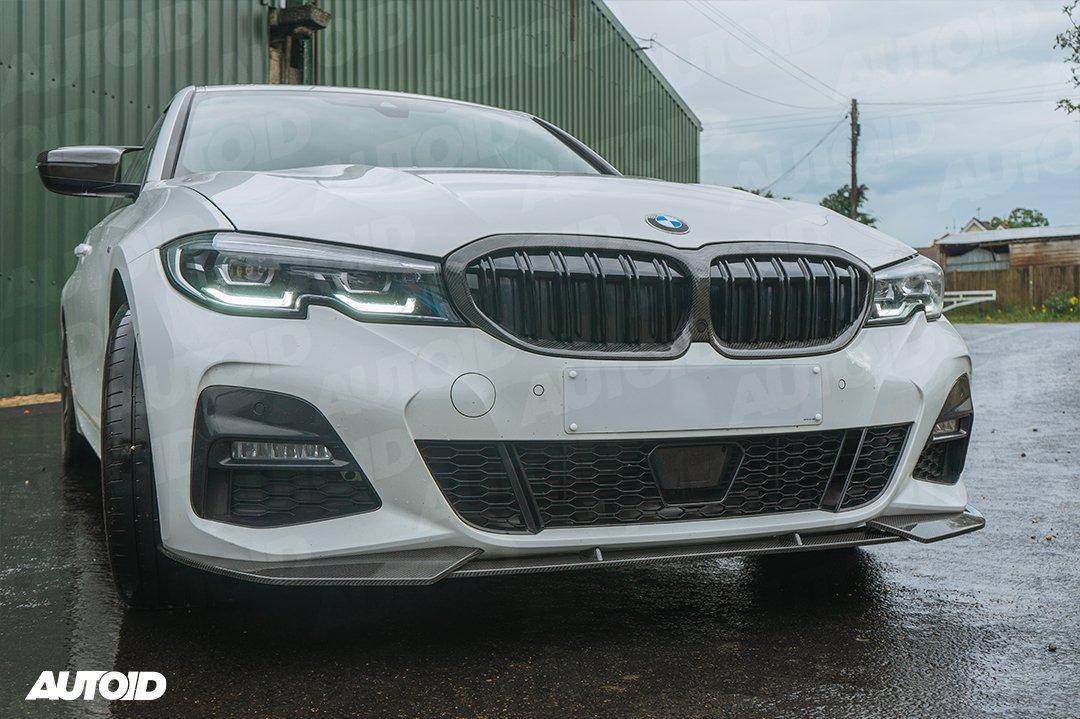 Carbon Fibre Competition Front Splitter for BMW 3 Series Pre - LCI (2018 - 2022, G20 G21) - Evolve Automotive