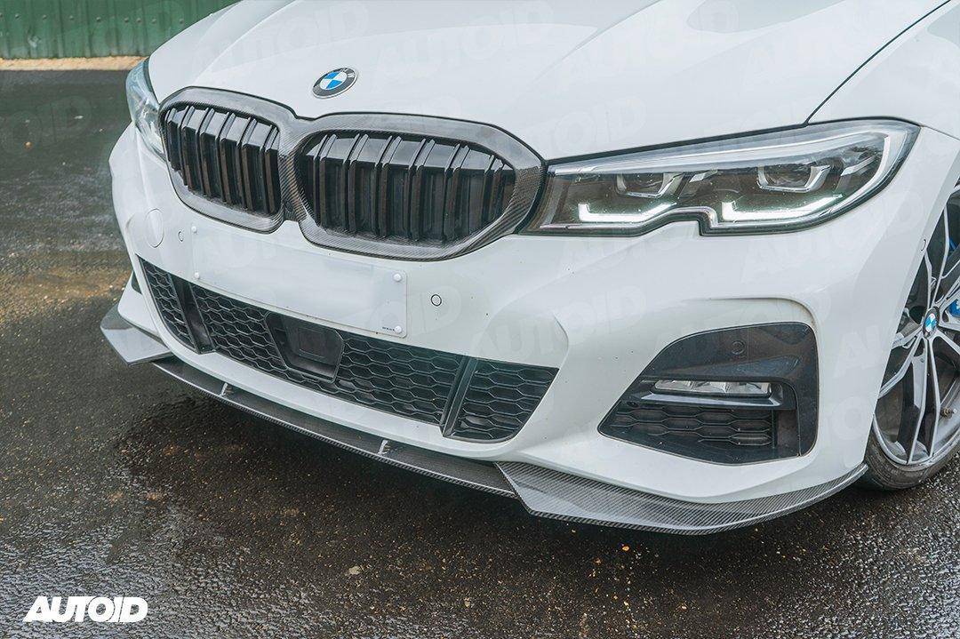 Carbon Fibre Competition Front Splitter for BMW 3 Series Pre - LCI (2018 - 2022, G20 G21) - Evolve Automotive