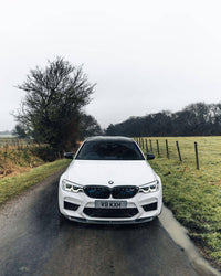Carbon Fibre Competition Front Splitter for BMW M5 (2017 - 2020, F90) - Evolve Automotive