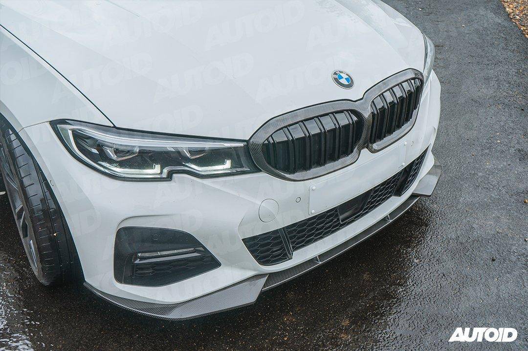 Carbon Fibre Double Slat Kidney Grilles for BMW 3 Series Pre - LCI (2019 - 2023, G20 G21) - Evolve Automotive