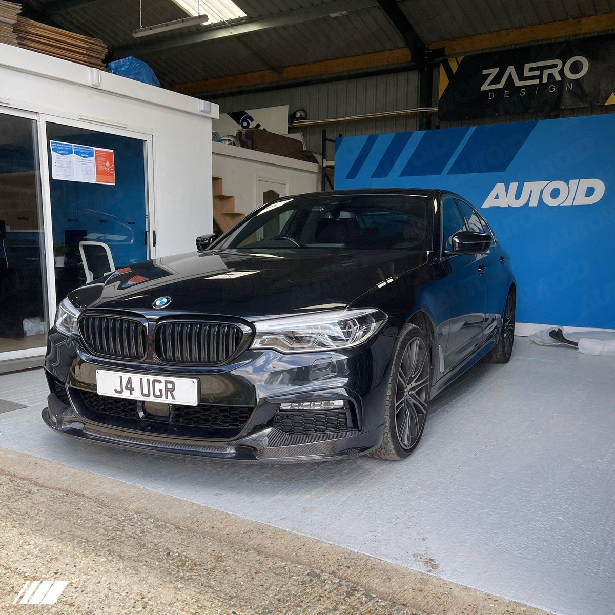 Carbon Fibre Performance Front Splitter for BMW 5 Series by FORM (2017-2019, G30 G31) - Evolve Automotive