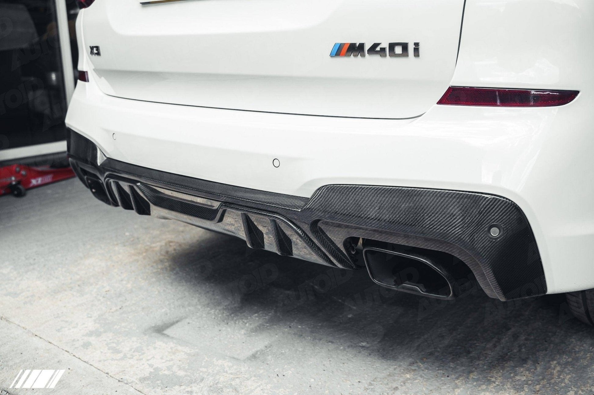 Carbon Fibre Performance Rear Diffuser for BMW X3 M40i (2018 - 2020, G01 Pre - LCI) - Evolve Automotive