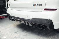 Carbon Fibre Performance Rear Diffuser for BMW X3 M40i (2018 - 2020, G01 Pre - LCI) - Evolve Automotive