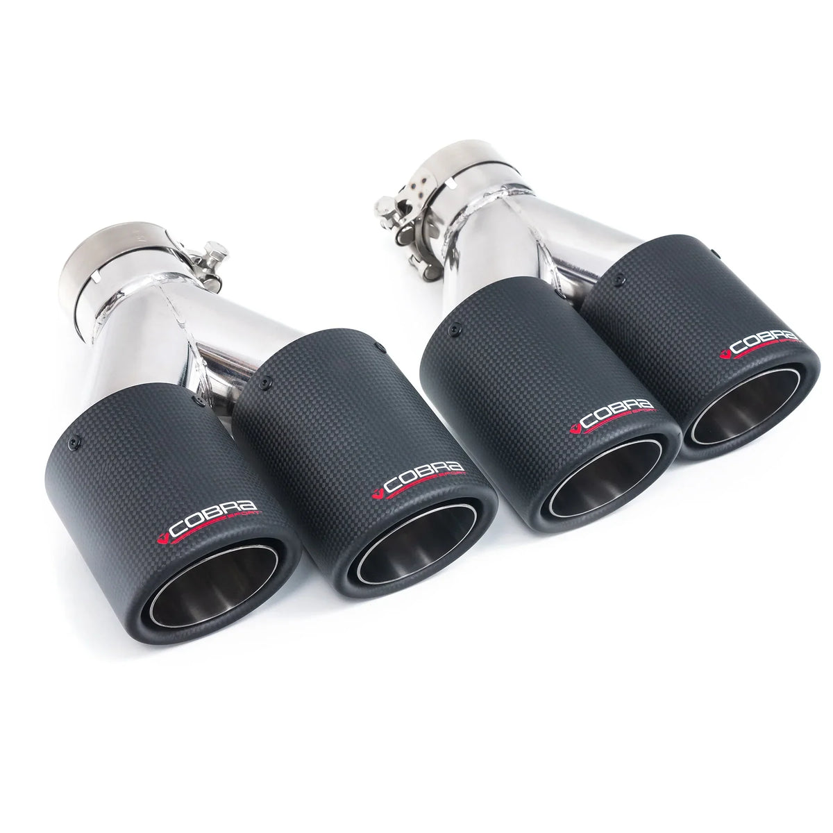 Cobra Sport Carbon Fibre Twin 3.5" Tailpipe Upgrade - BMW F87 M2 - image 1