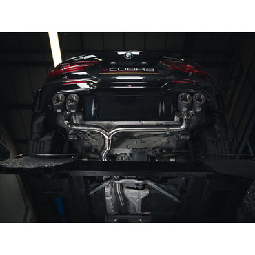 Cobra Sport Non-Valved Quad Exit GPF Back Exhaust (M3 Style Race Box Delete) - BMW F40 M135i - Evolve Automotive