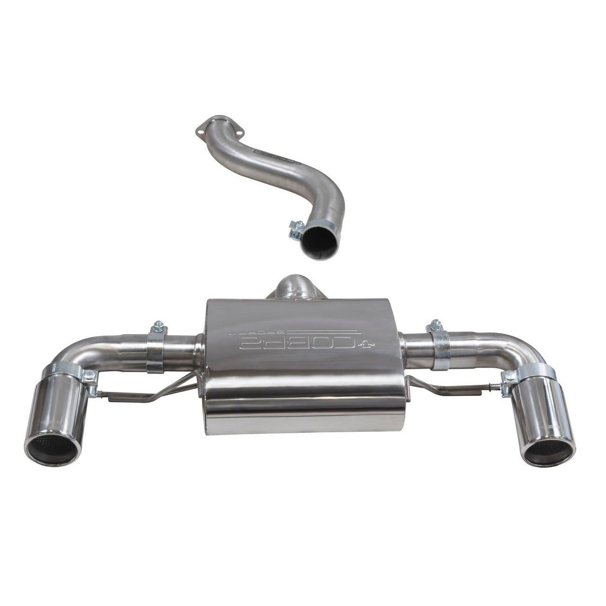 Cobra Sport Rear Box (For Cobra Sport PPF Delete) - BMW F22 M240i LCI - Evolve Automotive