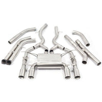 Cobra Sport Valved Primary Cat Back Exhaust (Secondary De-Cat) - BMW F80 M3 | F82 M4 - Evolve Automotive