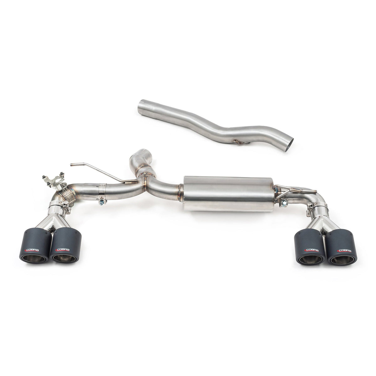 Cobra Sport Valved Quad Exit GPF Back Exhaust (M3 Style) - BMW F40 M135i - image 1