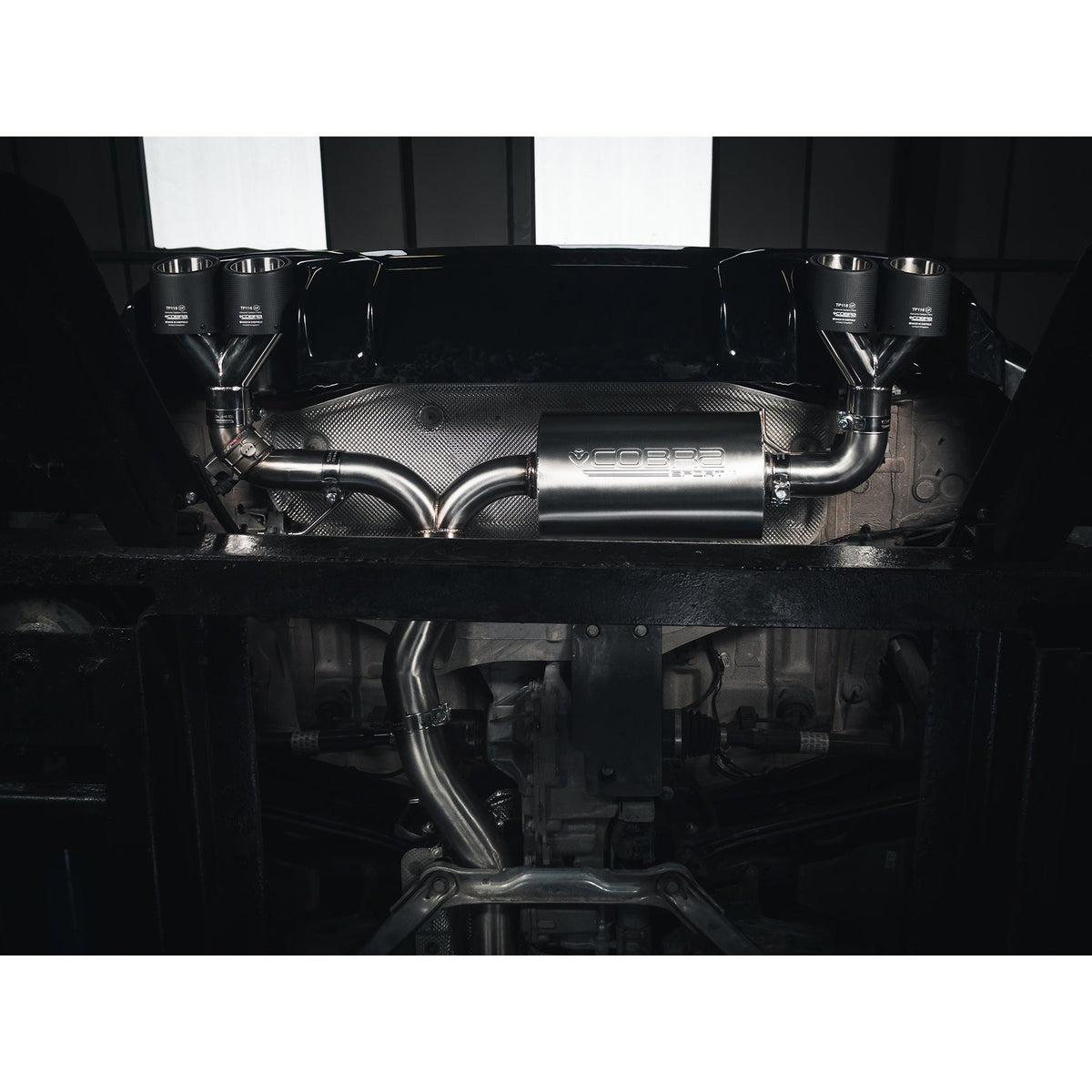 Cobra Sport Valved Quad Exit Turbo Back Exhaust (M3 Style) - BMW F40 M135i - image 3
